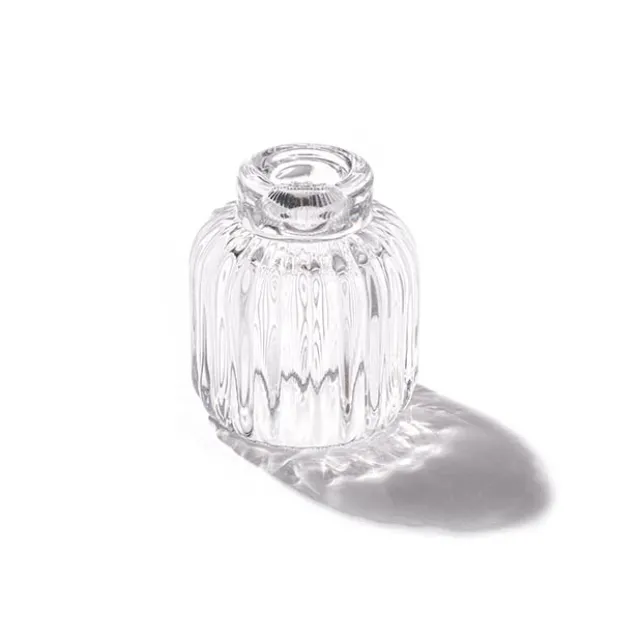 Glass Craft Ripple 2 in 1 Candle Holder Crystal (9x10cmH)