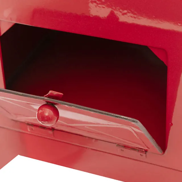 Santa's Mail Box Metal Red (26.5x22x53.5cmH)