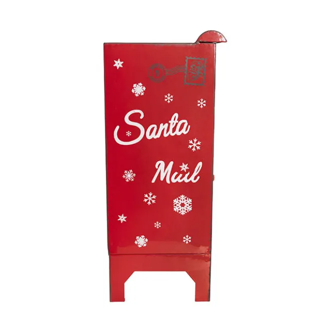 Santa's Mail Box Metal Red (26.5x22x53.5cmH)