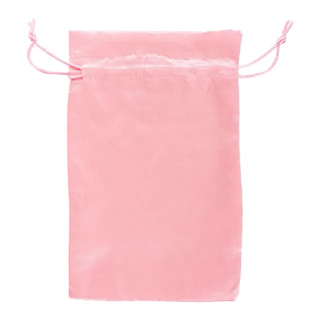Satin Gift Bag Large Pack 6 Baby Pink (15x24HcmH)