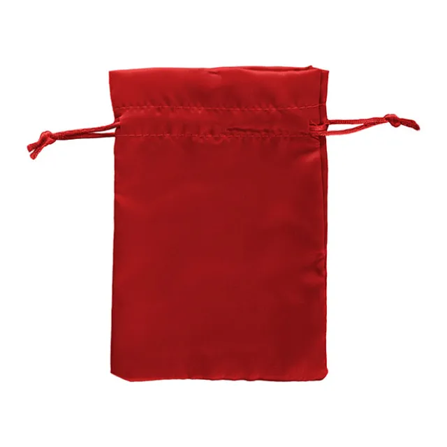 Satin Gift Bag Medium Pack 6 Red (12.5x17HcmH)