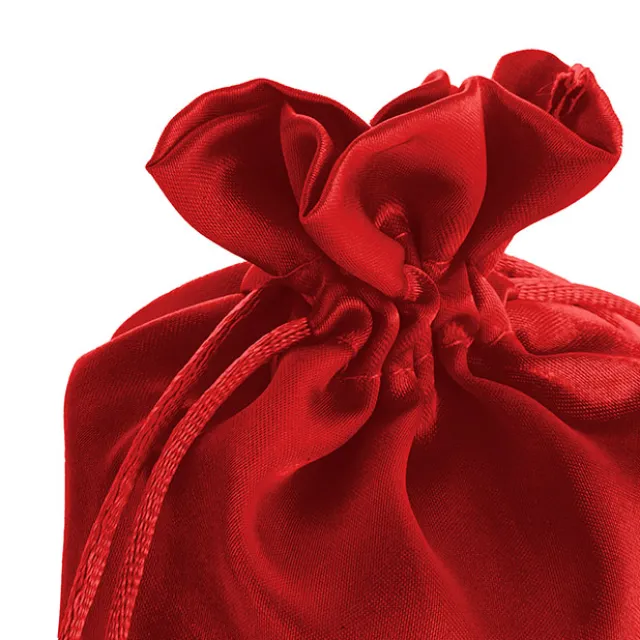 Satin Gift Bag Medium Pack 6 Red (12.5x17HcmH)