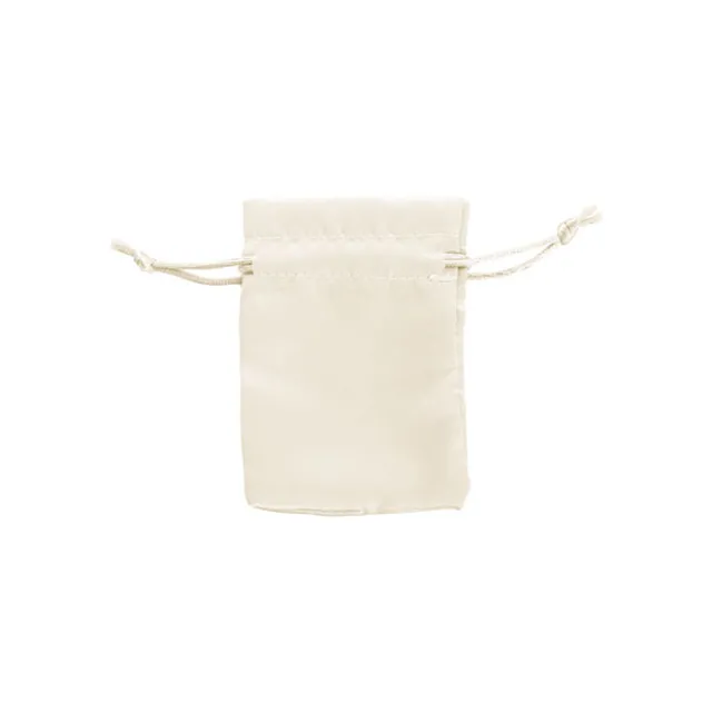 Satin Gift Bag Small Pack 6 Ivory (7.5x10HcmH)