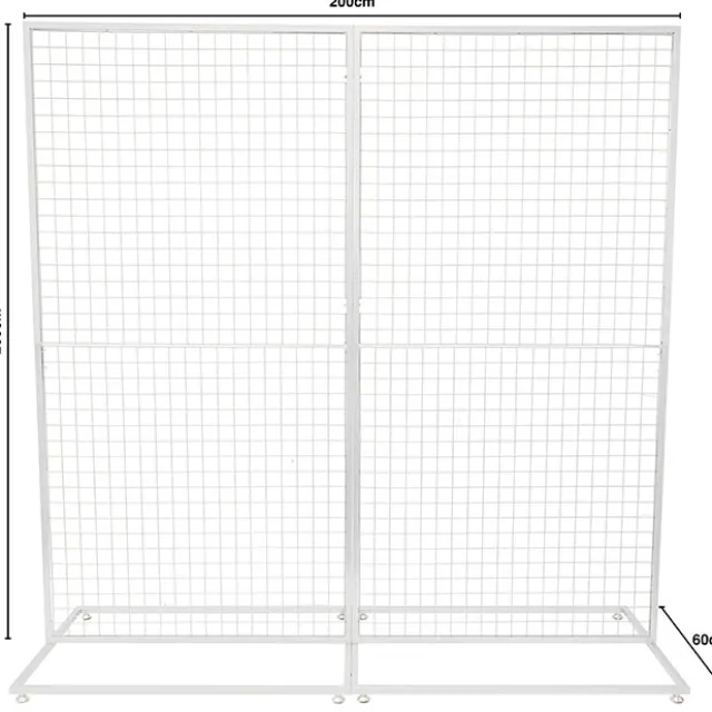 Backdrop Standing Frame with Mesh White (2mx2mH)