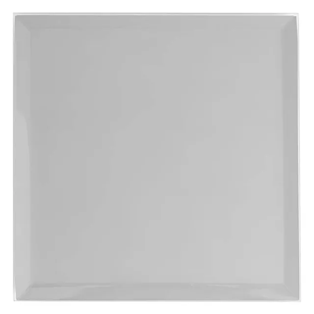 Square Mirror Glass Bevelled Plate Pack 2 Silver (40x40cmH)