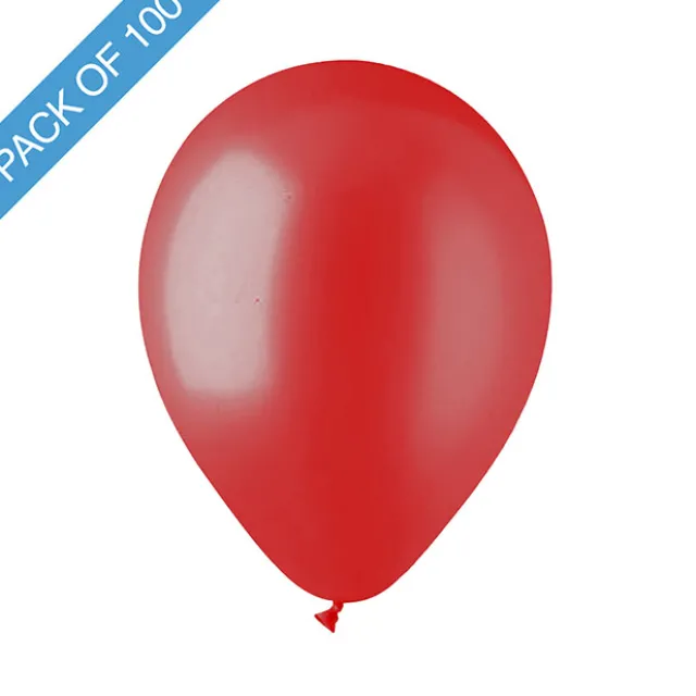 Latex Koch Balloon 12" 100 Pack Red (31cmD)