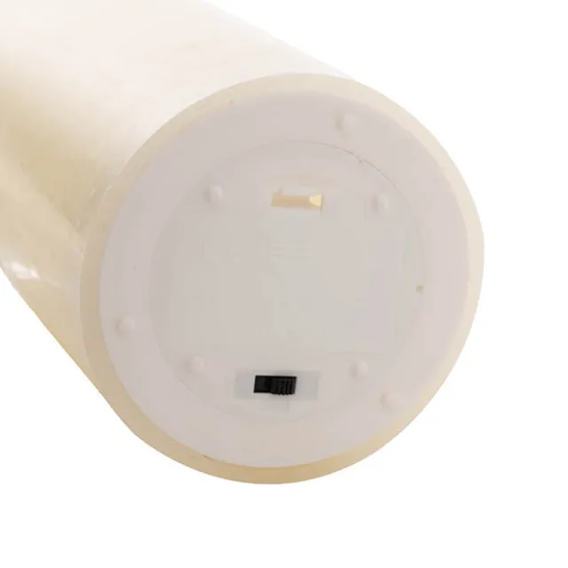 Wax LED Trueflame Event Pillar Candle Ivory (10x25cmH)