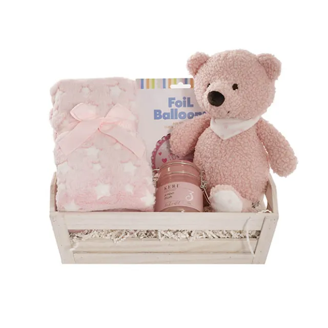 Teddy Bear Jamie Gift Baby Hamper Soft Pink