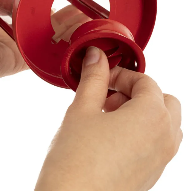 Twilight Metal Hanging Lantern Red (10x15cmH)