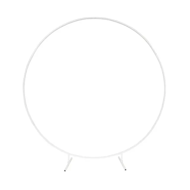 Backdrop Large Circular Frame Only White (200cmDx215cmH)