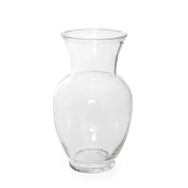 Glass Ginger Lily Vase Clear (13DX22cmH)
