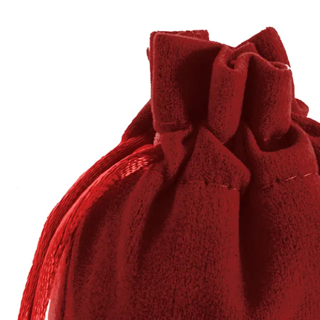Velvet Gift Bag Small Pack 6 Red (7.5x10cmH)