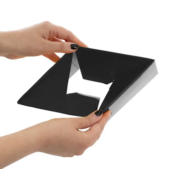 Mini Posy Box Gloss Autolock Base Pk25 Black (13x12cmH)