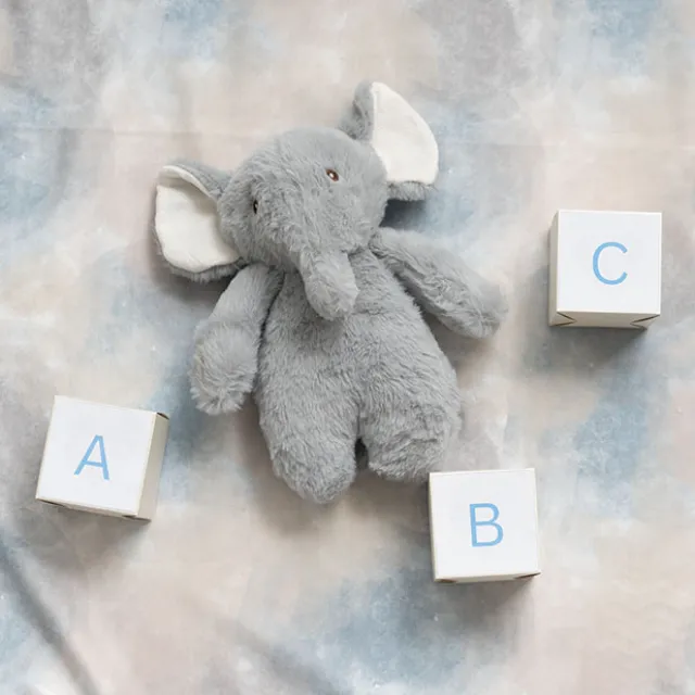 Hank Plush Soft Toy Elephant Soft Grey (25cmH)