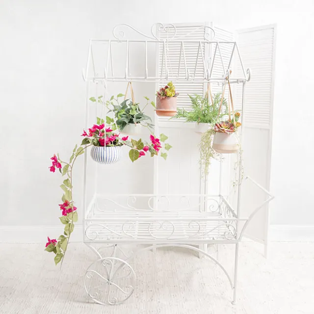 Display Cart White (113cmx56cmx171cmH)