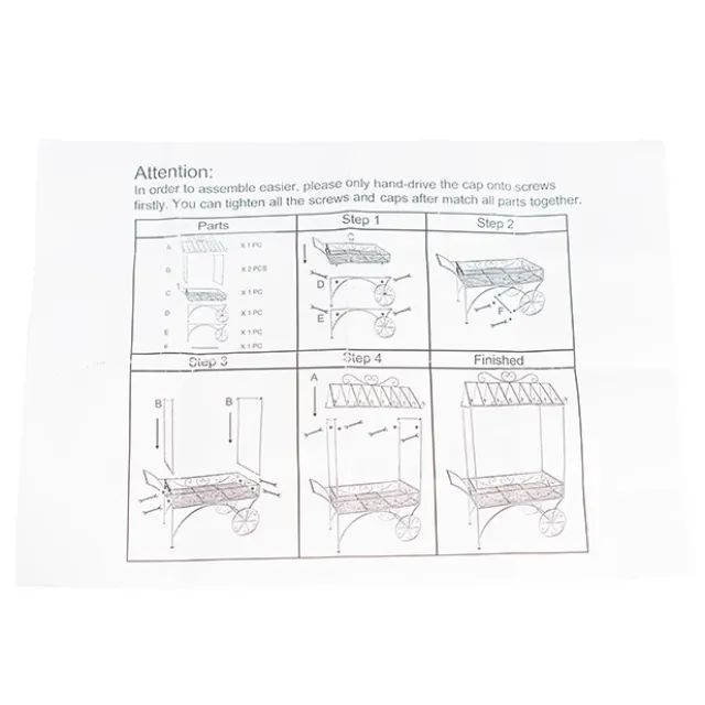 Display Cart White (113cmx56cmx171cmH)
