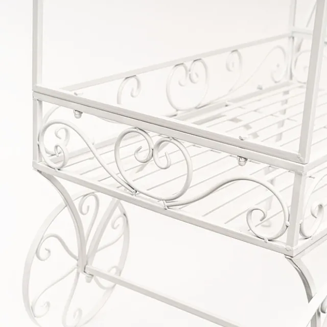 Display Cart White (113cmx56cmx171cmH)