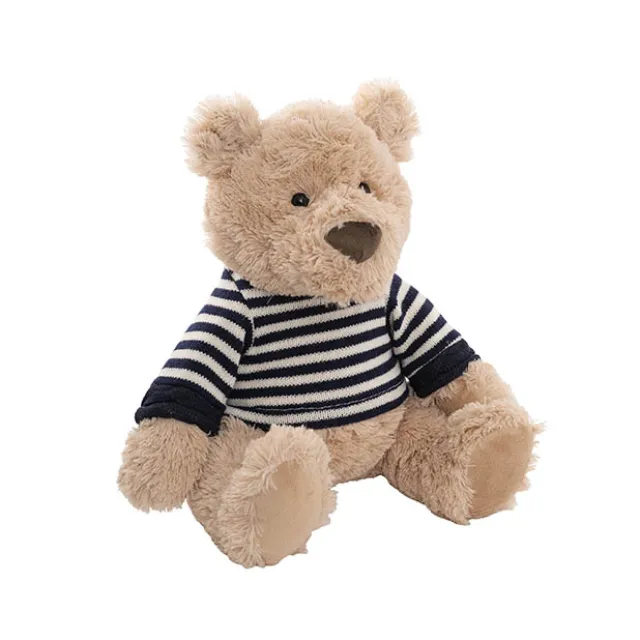 Teddy Bear Frank w Knitted Top Plush Soft Toy Brown (35cmST)