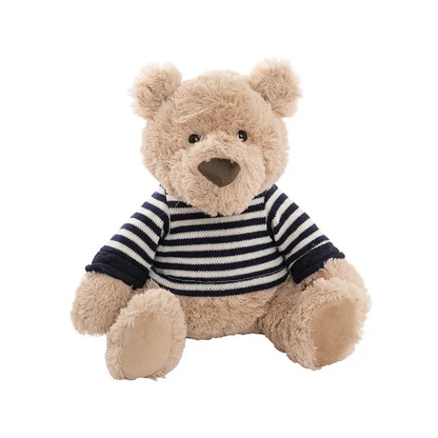 Teddy Bear Frank w Knitted Top Plush Soft Toy Brown (35cmST)