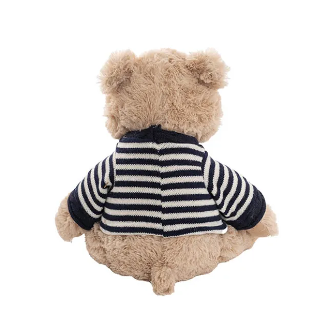 Teddy Bear Frank w Knitted Top Plush Soft Toy Brown (35cmST)