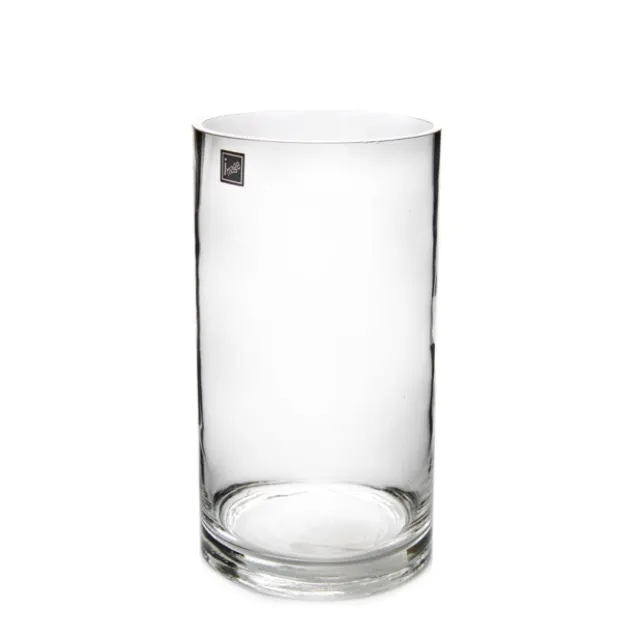 Glass Cylinder Vase Clear (15Dx30cmH)