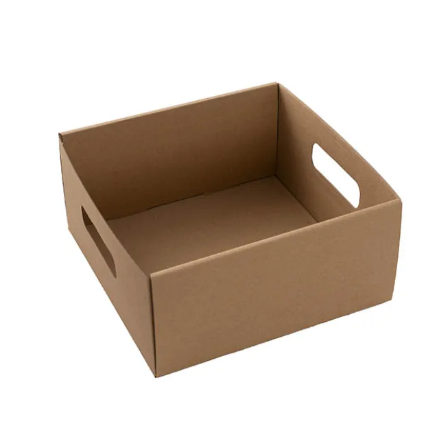 Hamper Catering Tray Flat Pack Small Brown (25x25x12Hcm)