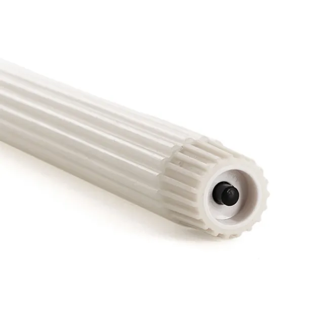 Wax LED Trueflame Fluted Taper Candle White 2PK (2x24.5cmH)