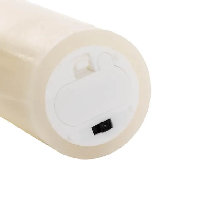 Wax LED Trueflame Event Pillar Candle Ivory (5.5x10cmH)