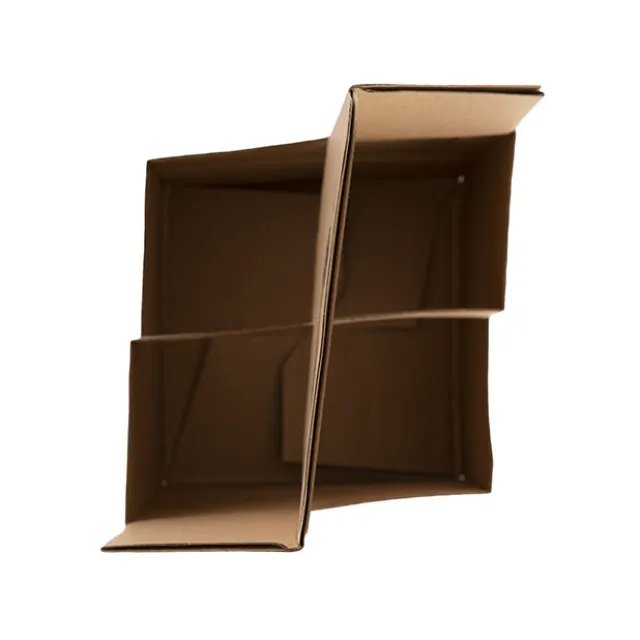 Wine Carrier 4 Bottles Kraft Brown (17.6x17.6x39.5cmH)