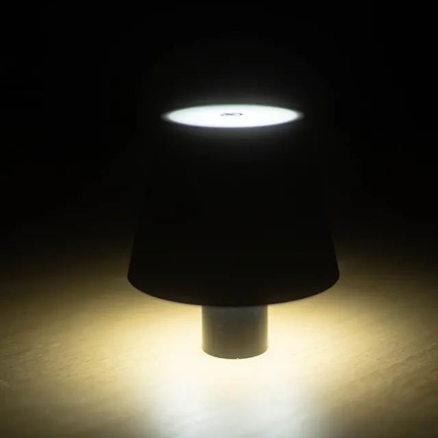 Wireless LED Bottle Lamp Black (11x13.5cmH)