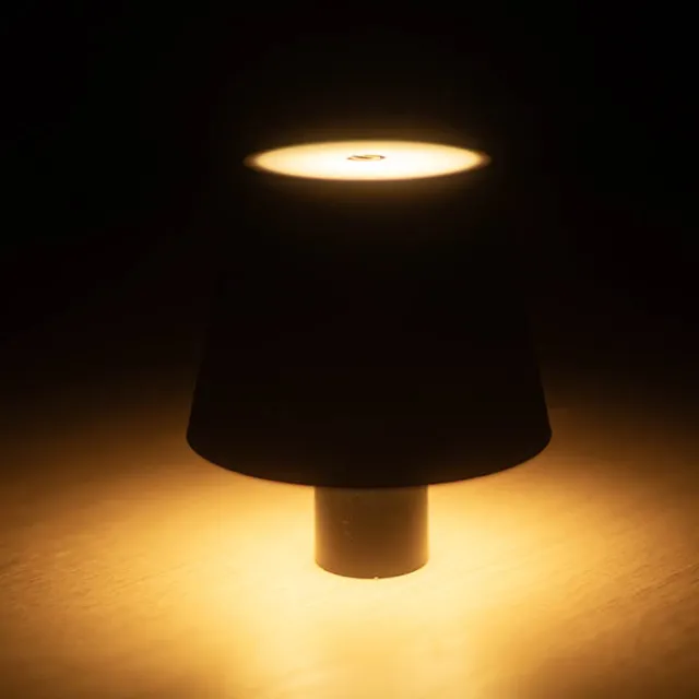 Wireless LED Bottle Lamp Black (11x13.5cmH)