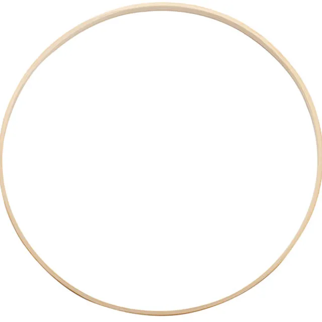 Wooden Bamboo Ring Natural (36cmD)