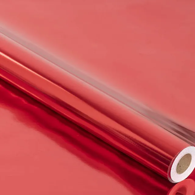 Wrapping Paper Metallic Shimmer Effect Red (70cmx30m)