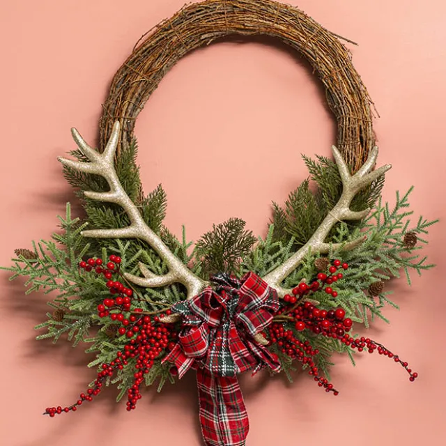 Wreath Grapevine and Twig Mix Natural (50cmD)