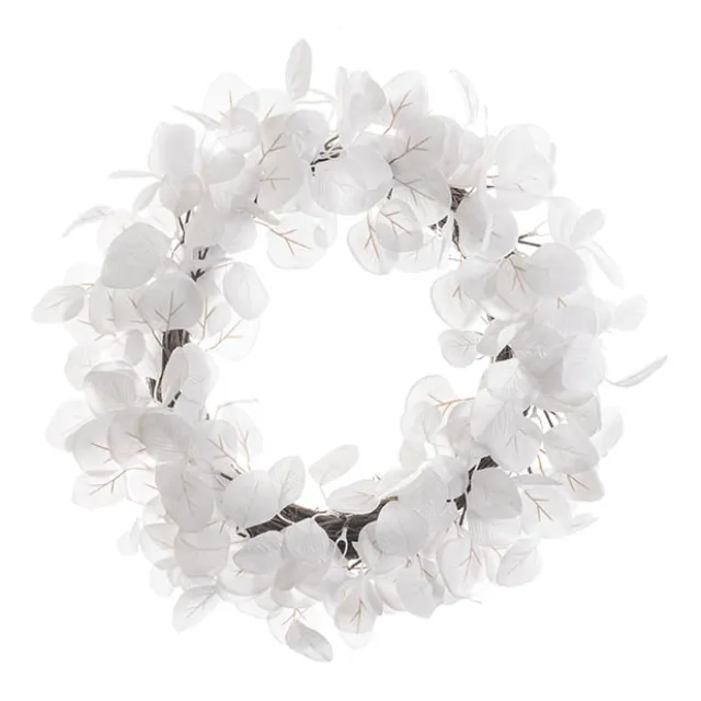 Eucalyptus Wreath White (51cmD)