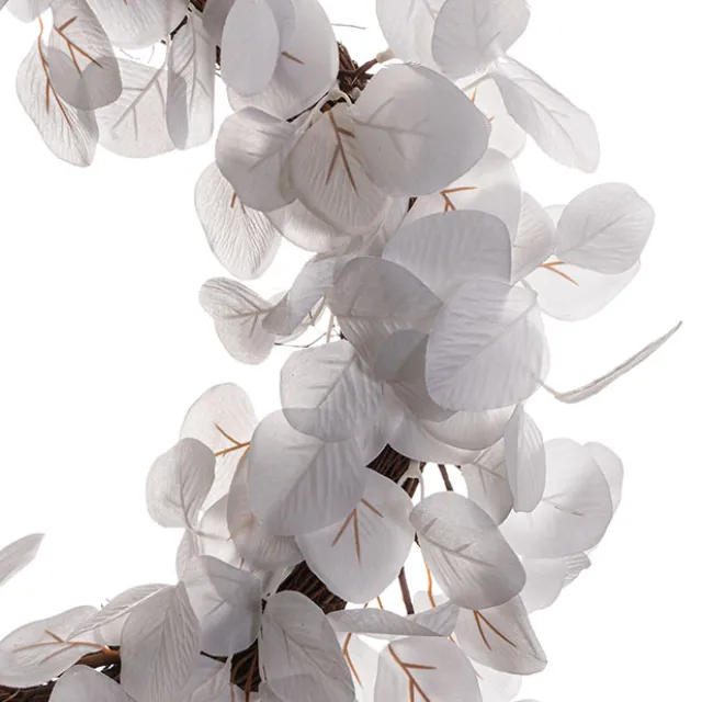 Eucalyptus Wreath White (51cmD)