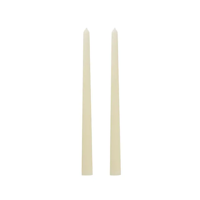 Signature Taper Dinner Candle Pack 2 Ivory (2x25cmH)