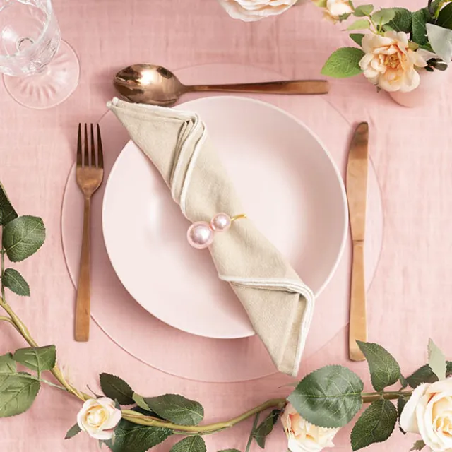 Frosted Acrylic Plates Pack 2 Clear (30cmDx0.03cmH)